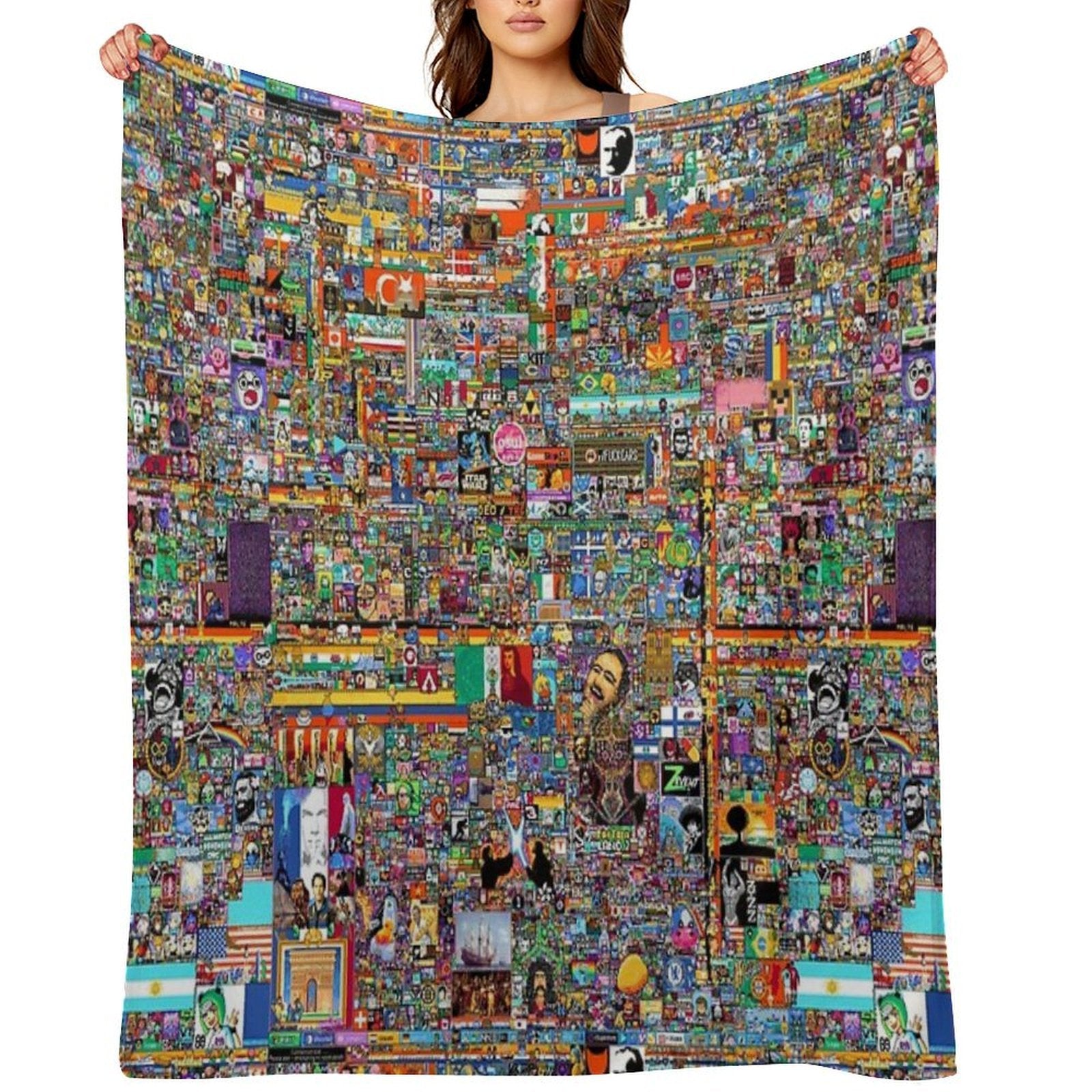 RPlace 2022 - 6000x6000 Comfort Throw Blanket