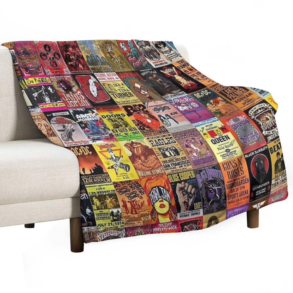 Rock Band Gift-ready Throw Blanket