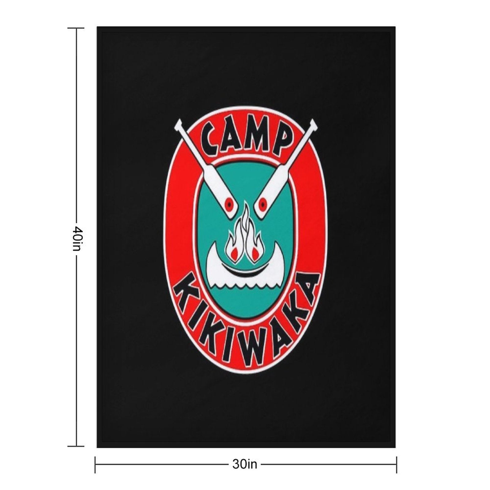 Camp Kikiwaka Sustainable Throw Blanket