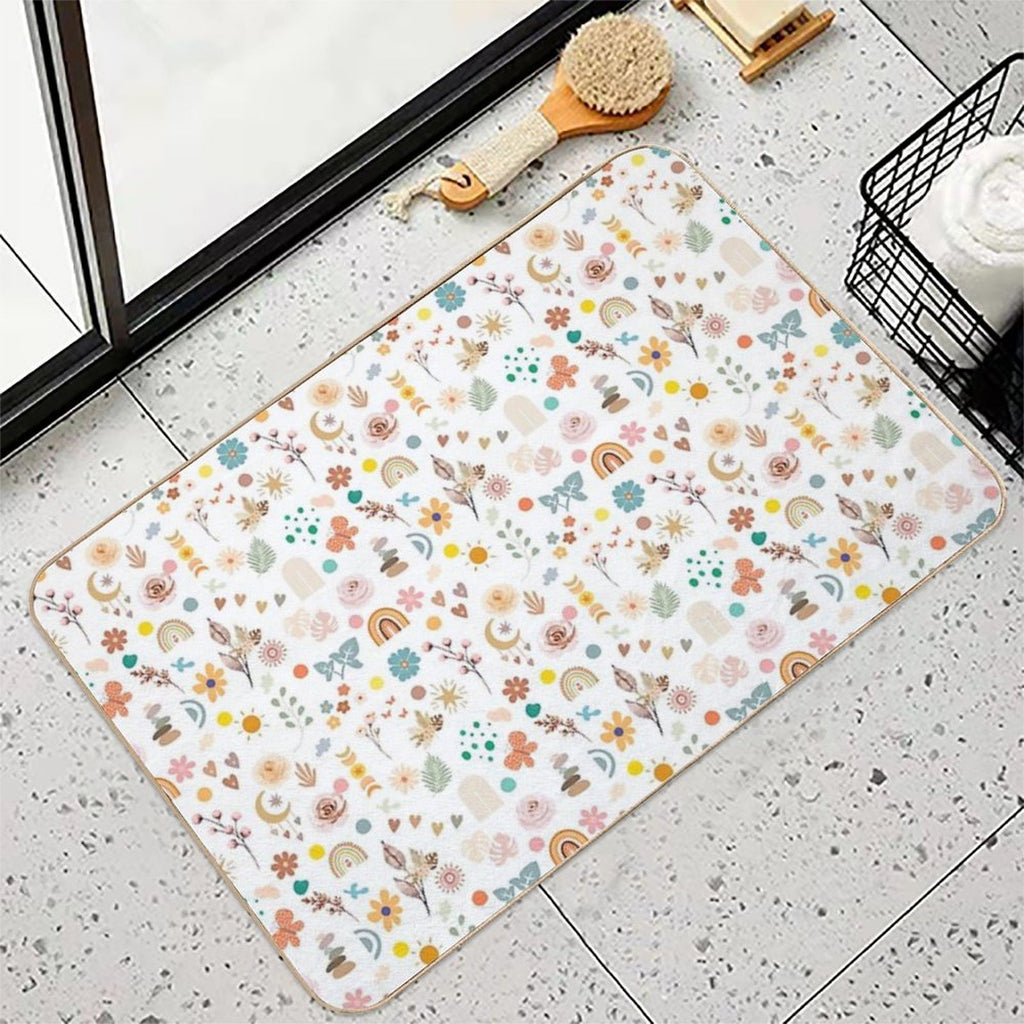 Boho Seamless Pattern  Stain-Proof Bath Mat