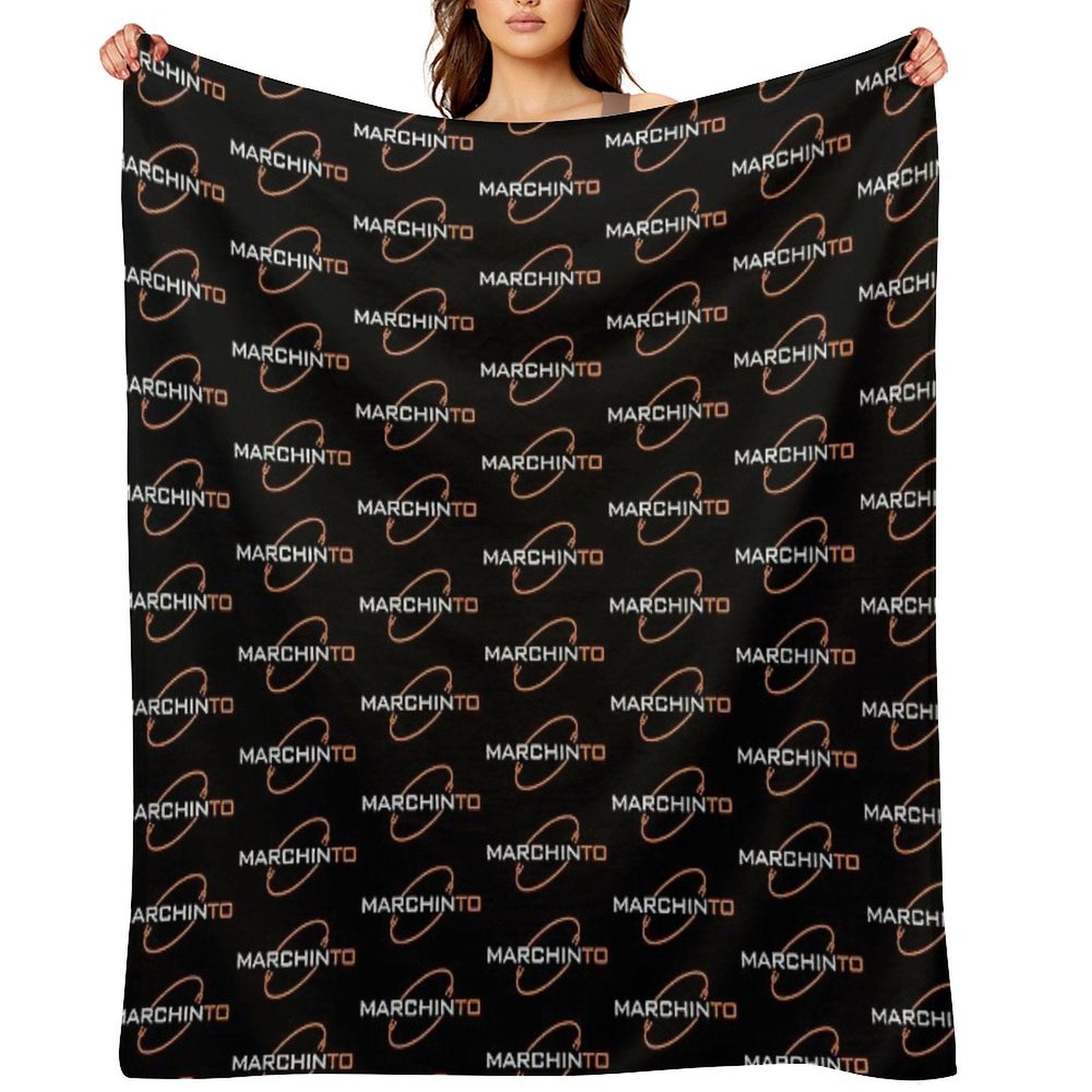 Marchinto Logo V2 Eco-conscious Throw Blanket