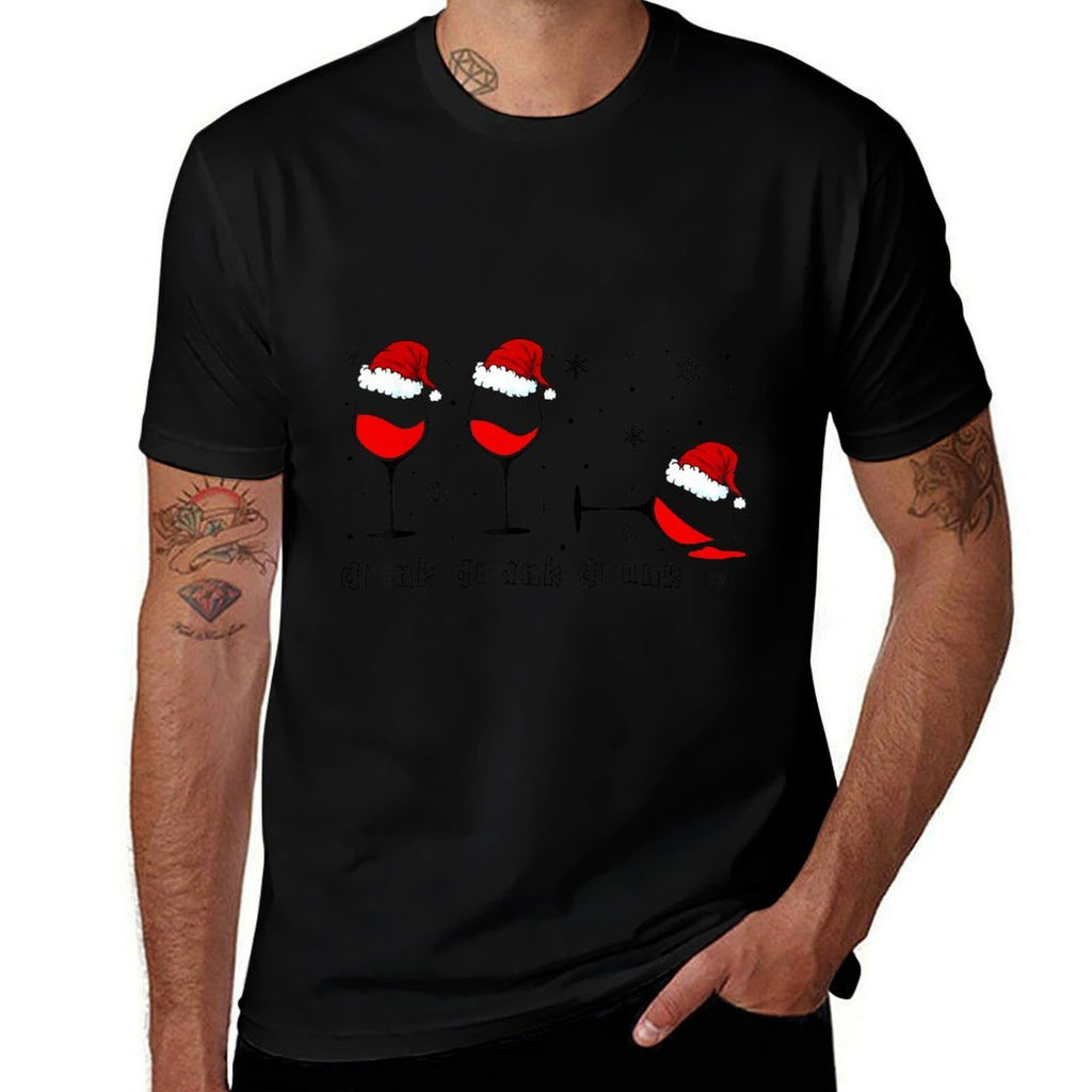 Funny Christmas Drink Drank Drunk Xmas Holiday  Classic T-Shirt