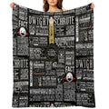 The Wise Words of Dwight Schrute (Dark Tee) Durable Throw Blanket