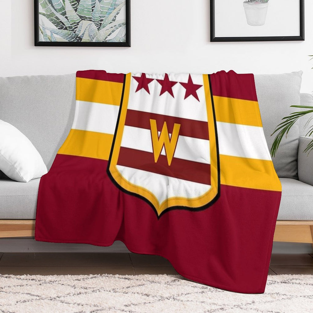 Washington D.C. Commander Football Easy Care Throw Blanket