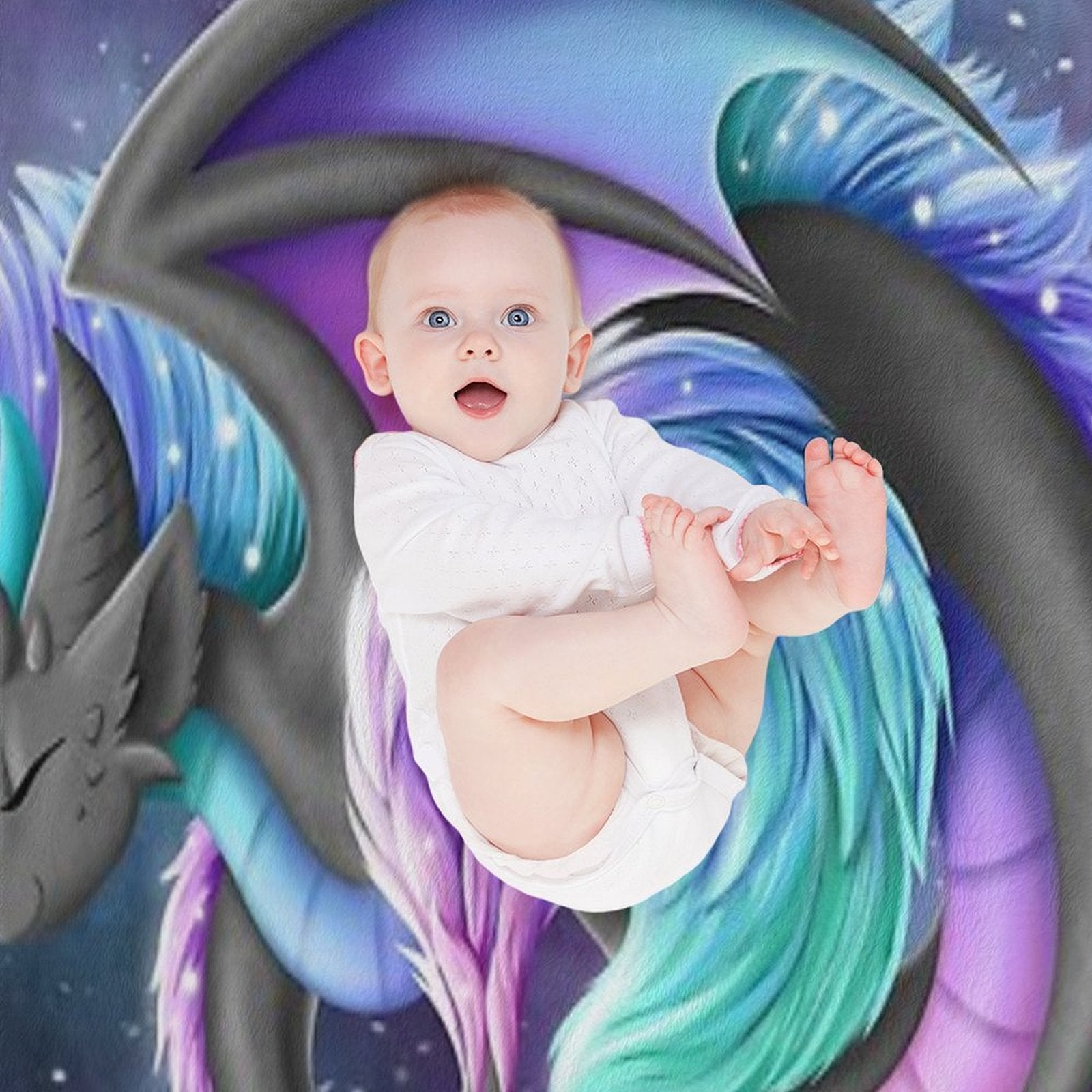 Borealis Plush Throw Blanket