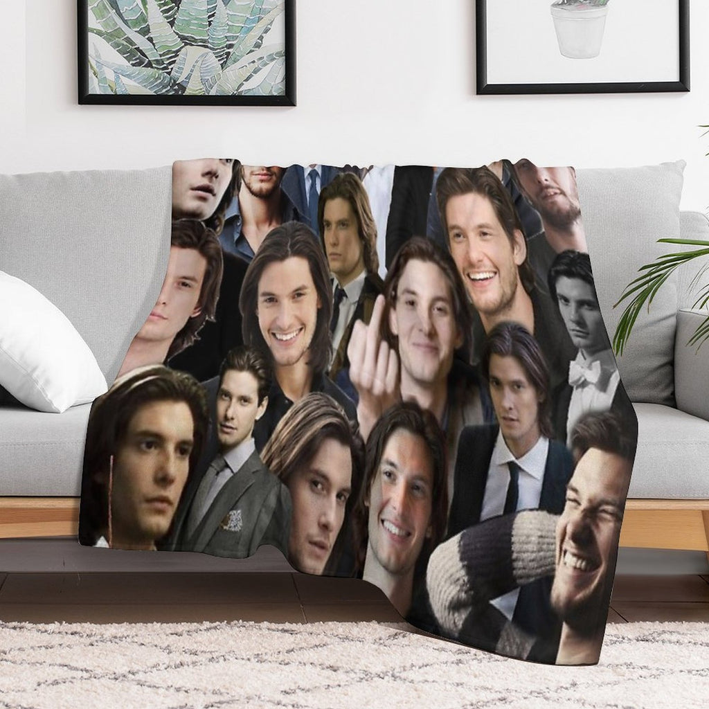 Ben Barnes Machine-washable Throw Blanket
