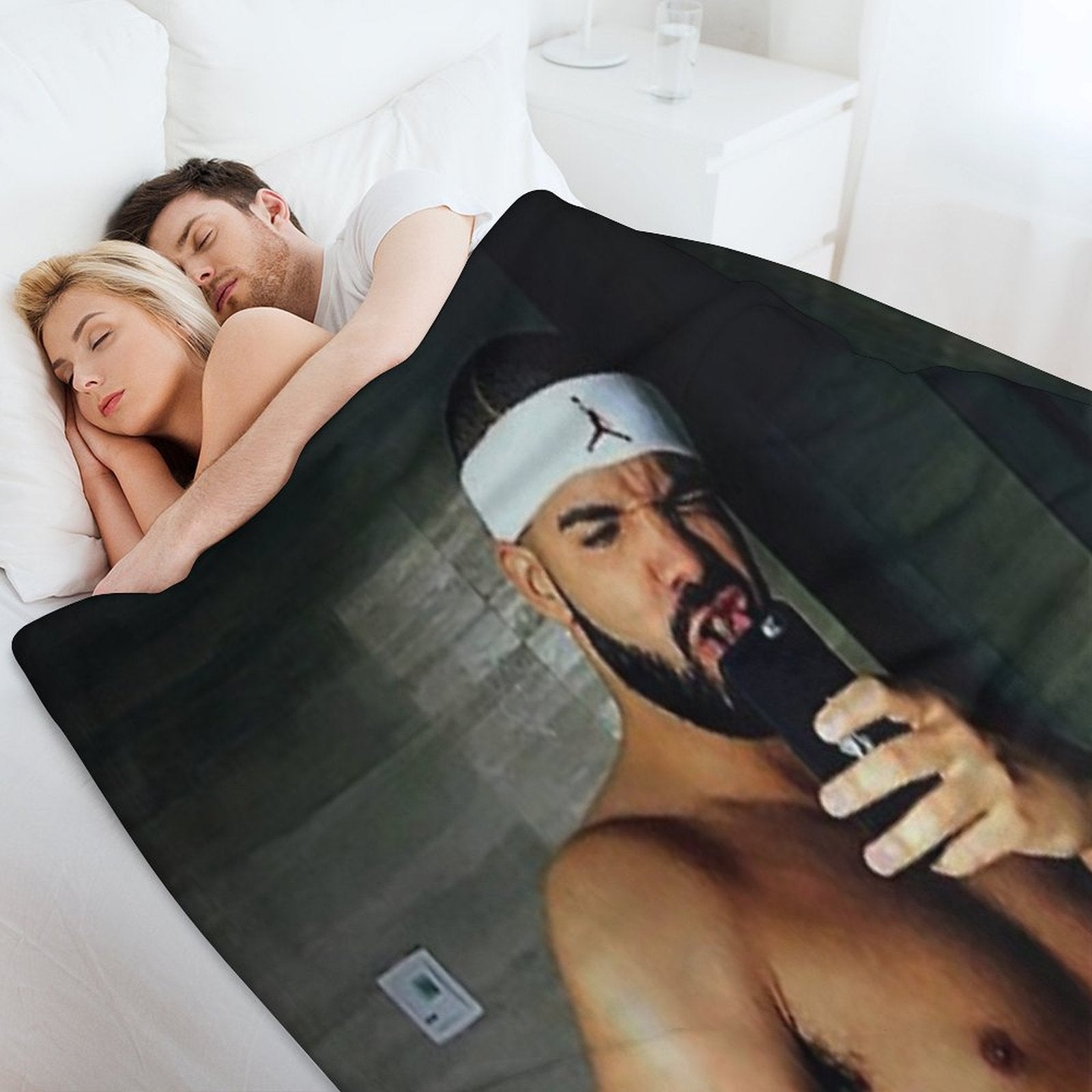 Drake Shirtless Machine-washable Throw Blanket