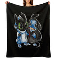 Stitch And Toothless Change Uniform Costume Uniform Quick-dry Throw Blanket