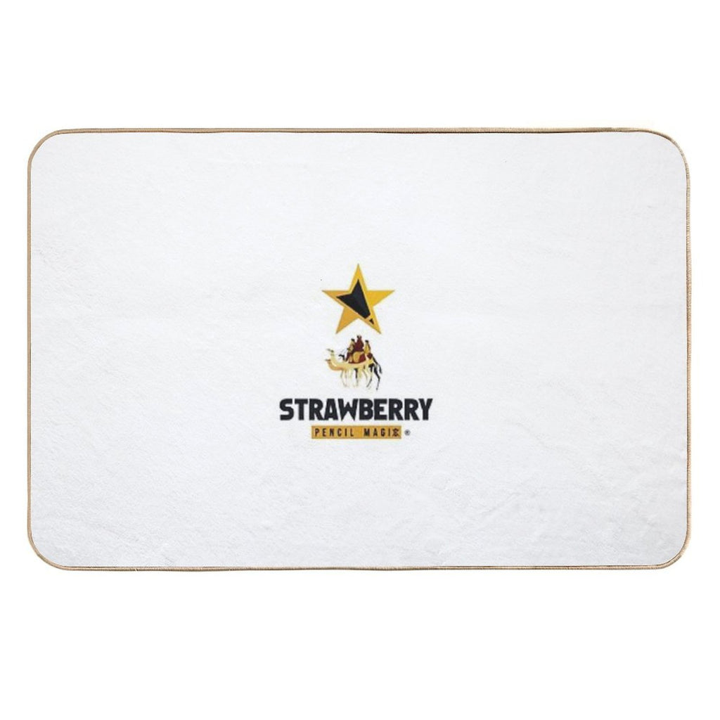 Strawberry Pencil Magic  Anti-Trip Bath Mat