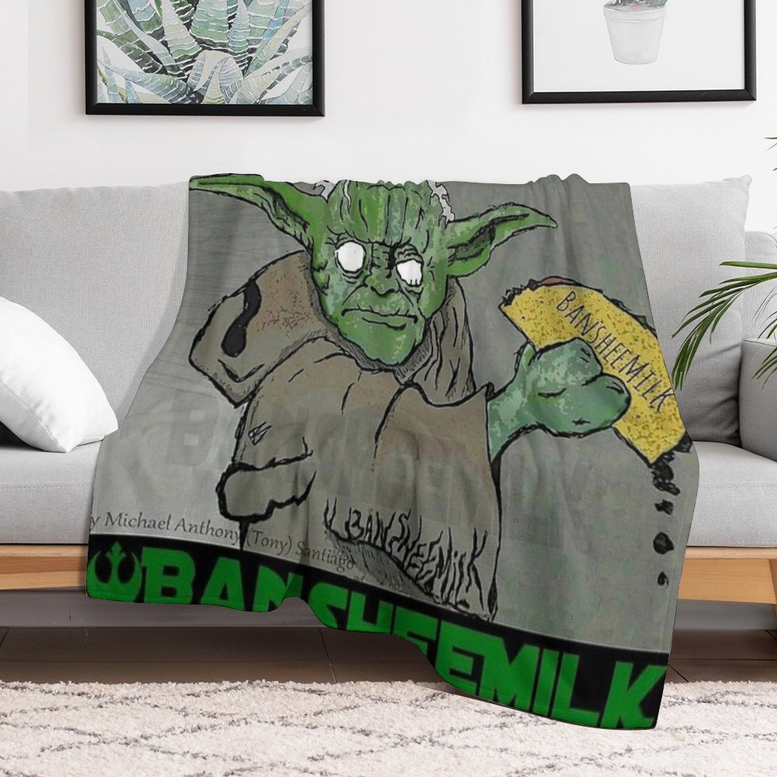 Gemini Master Eating Tacos Plush Throw Blanket