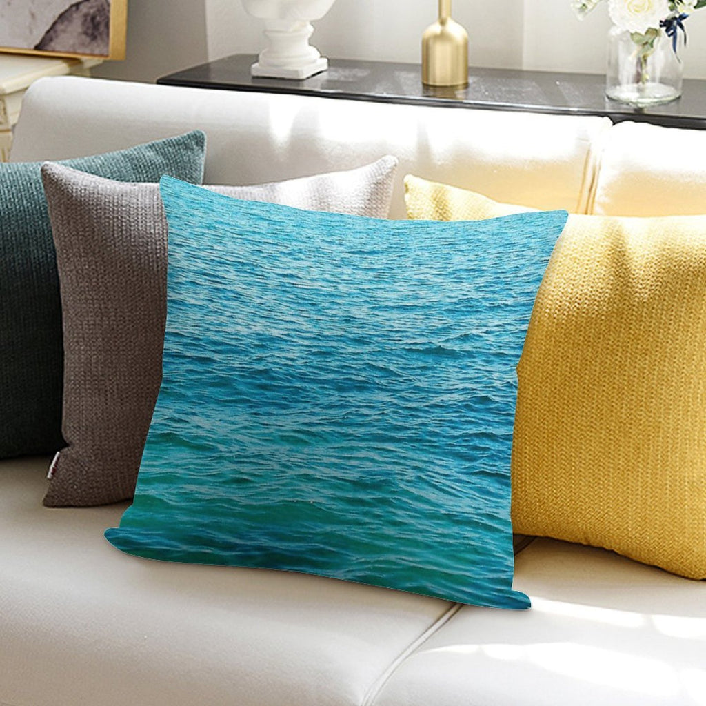 Turquoise Ocean Soft Gift Ready Throw Pillow