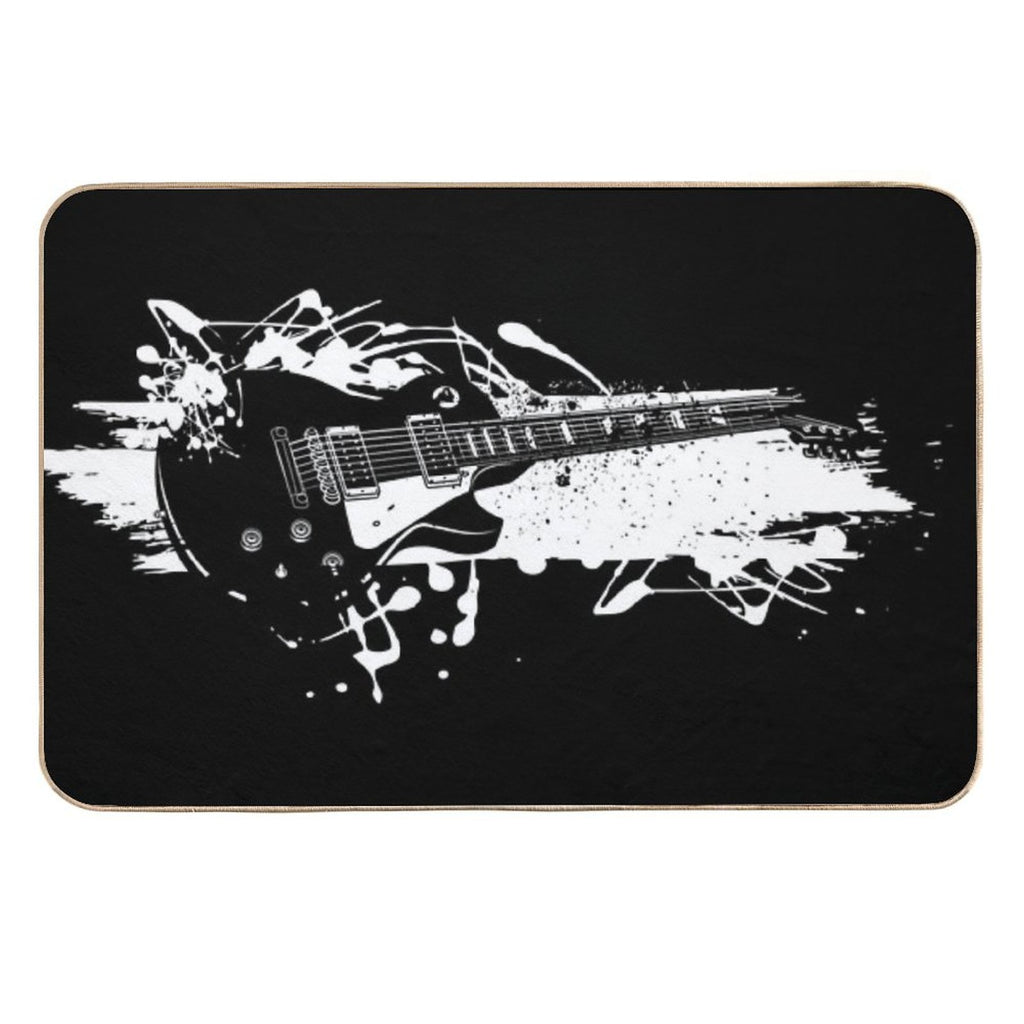 Rock Guitar  Absorbent Bath Mat