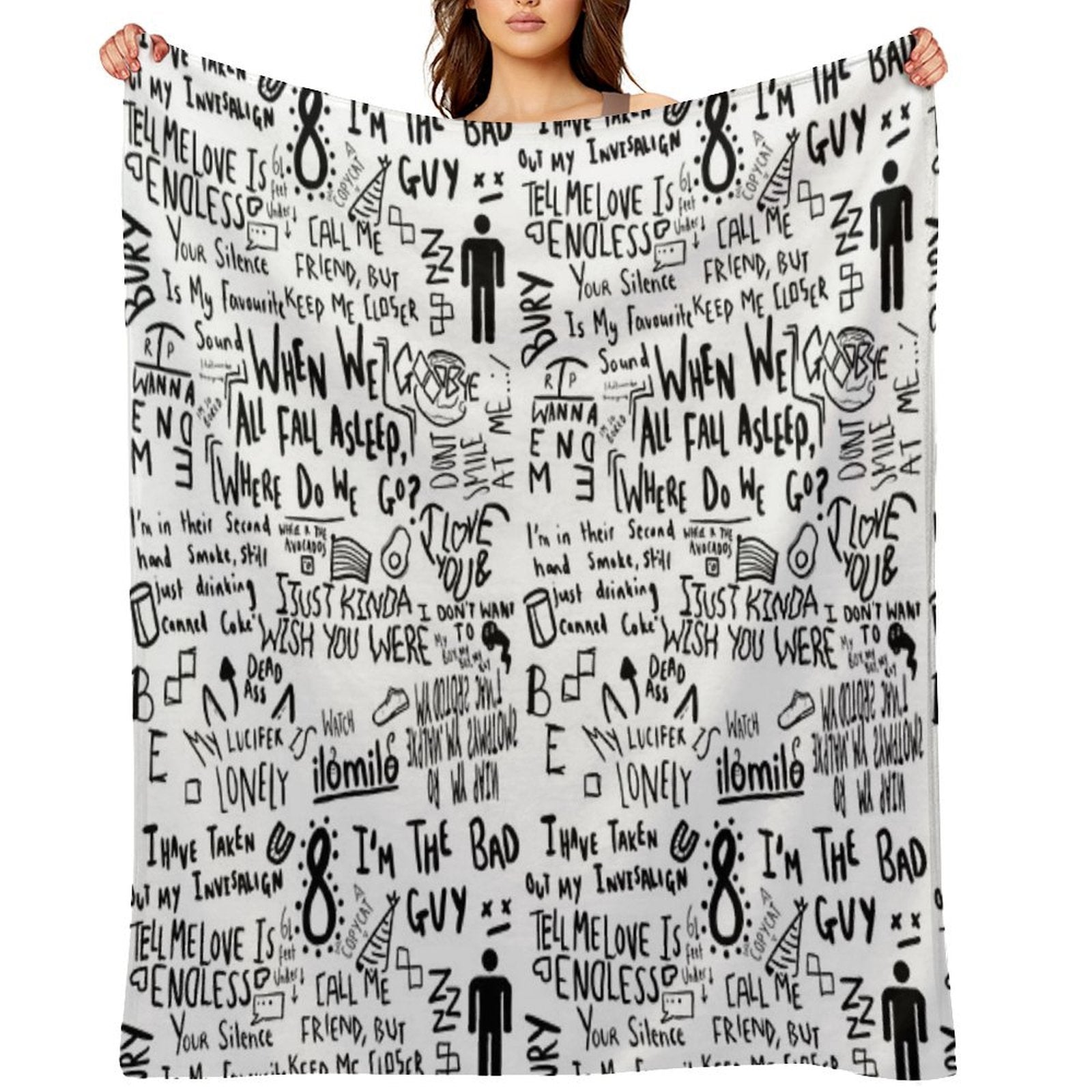 Billie Eilish Gift-ready Throw Blanket