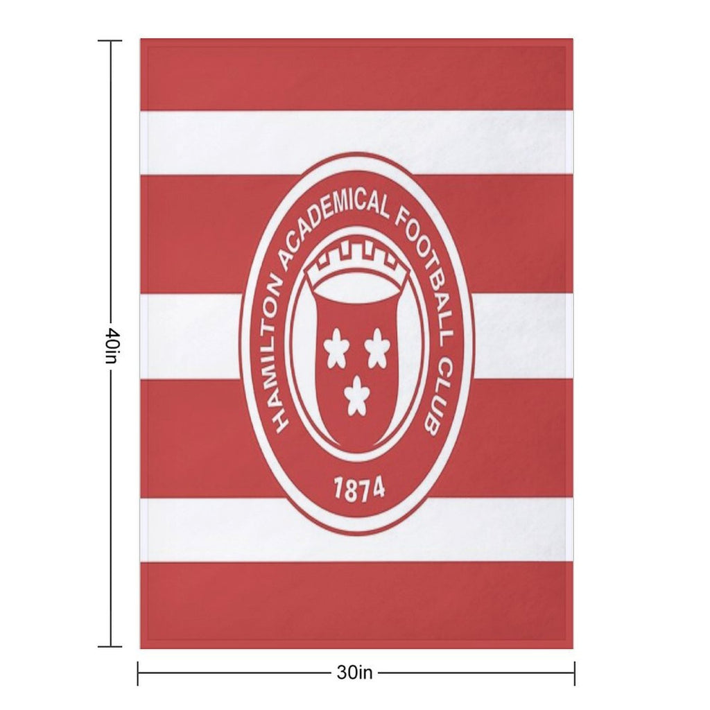Hamilton FC Home Kit Eco-conscious Throw Blanket
