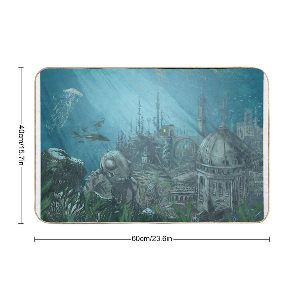 Undersea City - Innsmouth  Toxin-Free Bath Mat