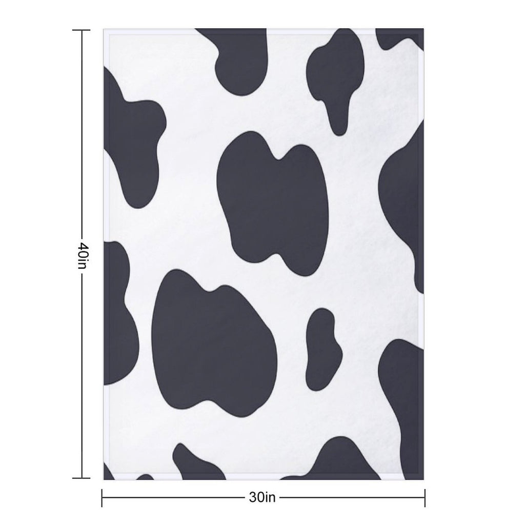 Cute Cow Pattern Animal Print Cow Spots Skin Cow Lover Lightweight Throw Blanket