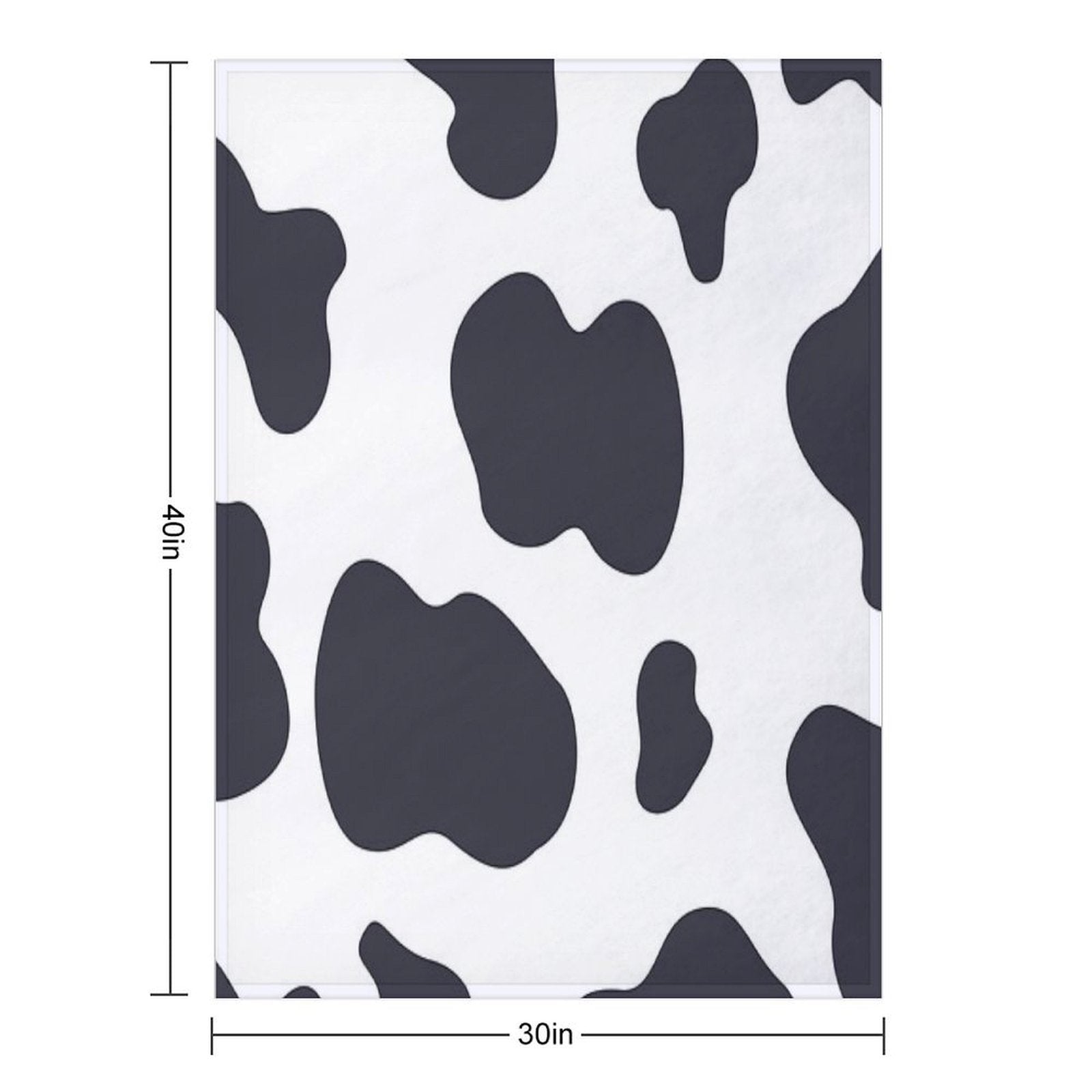 Cute Cow Pattern Animal Print Cow Spots Skin Cow Lover Lightweight Throw Blanket