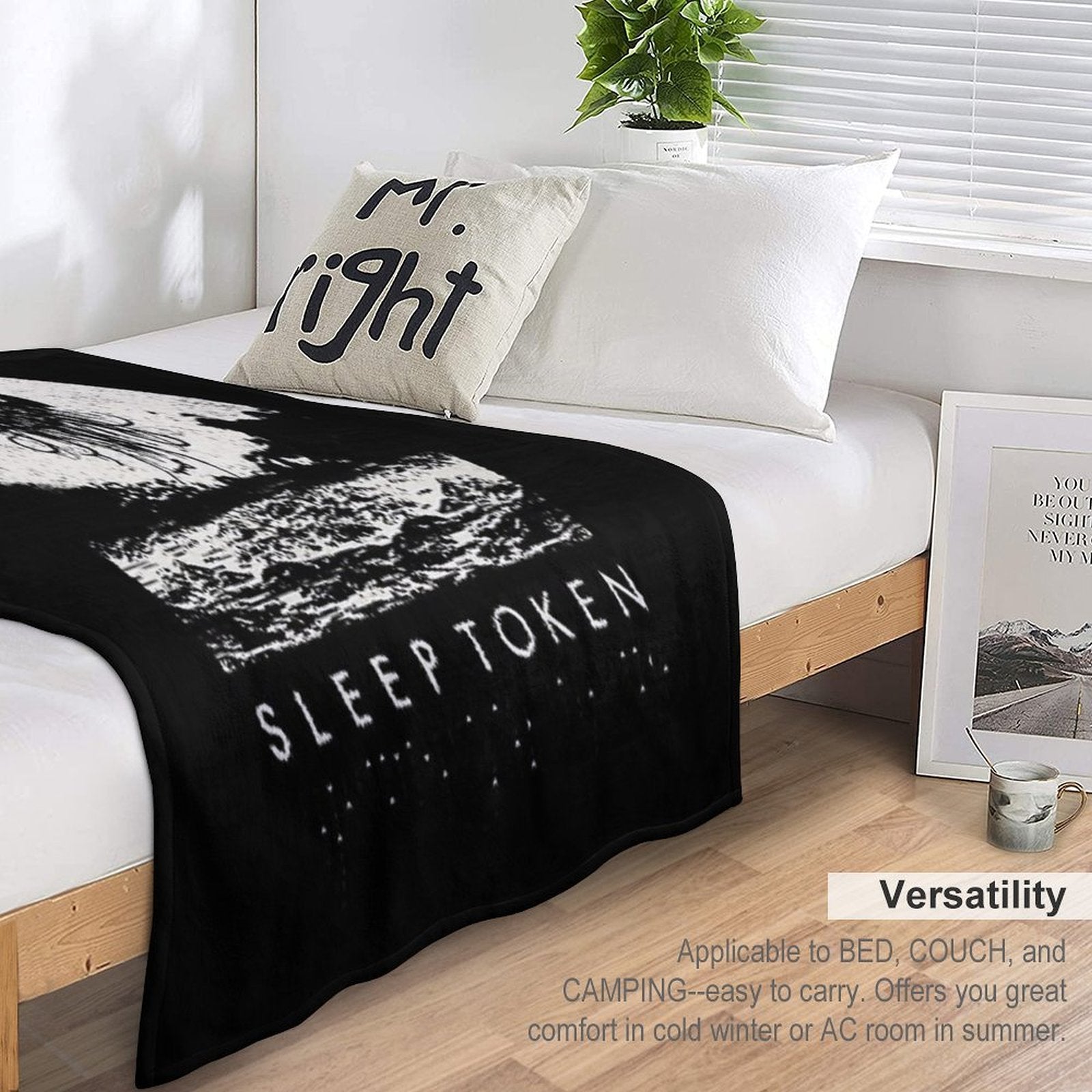 Beautiful Sunset from My Room Window Plush Throw Blanket