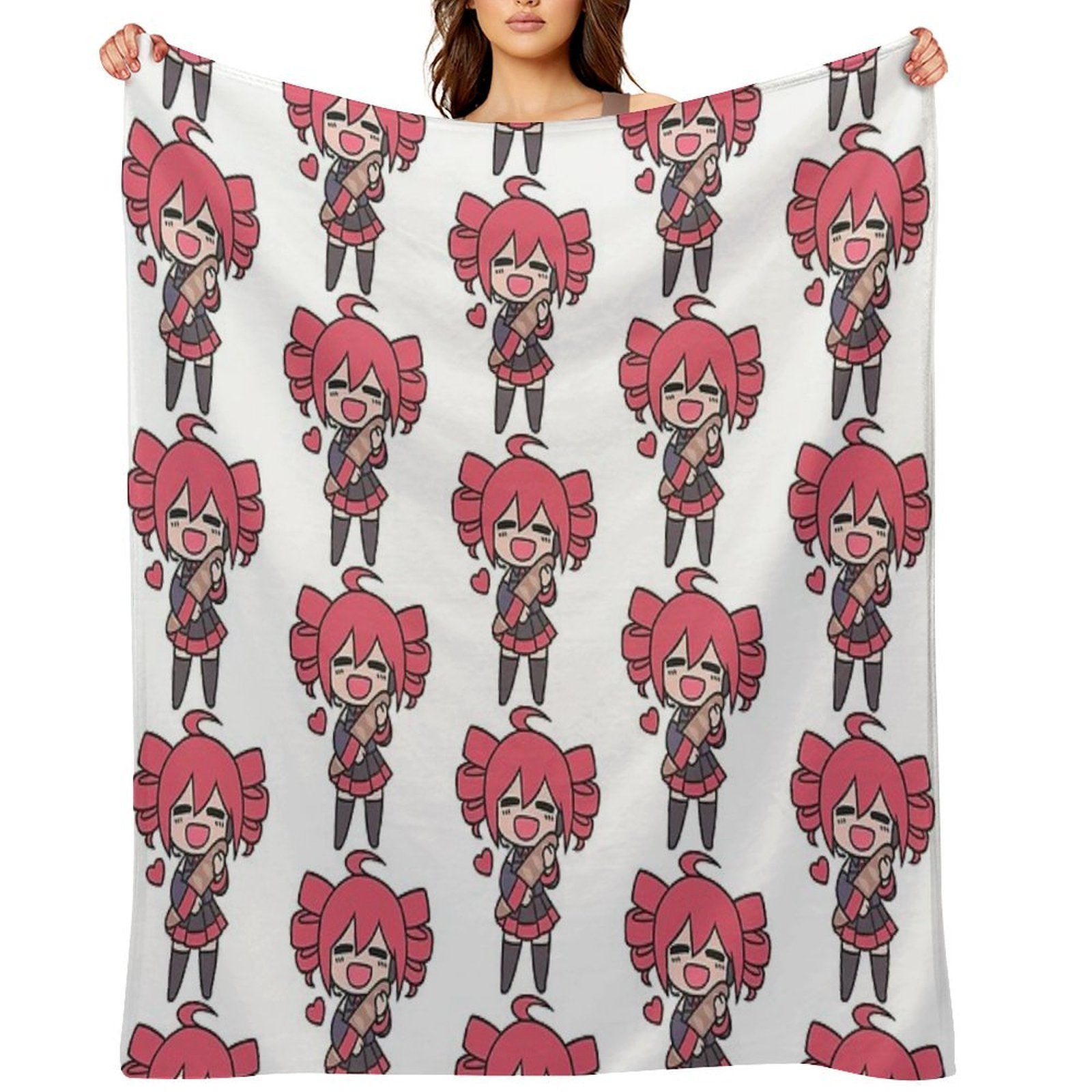 Teto Loves Bread Chibi Comfort Throw Blanket