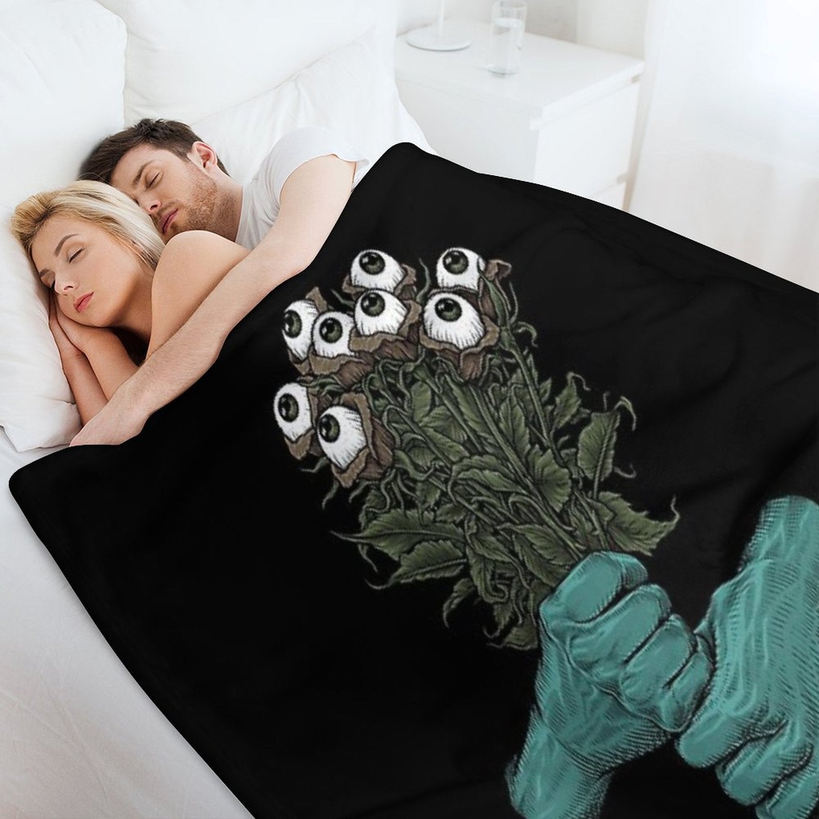 Monster Bouquet Plush Throw Blanket