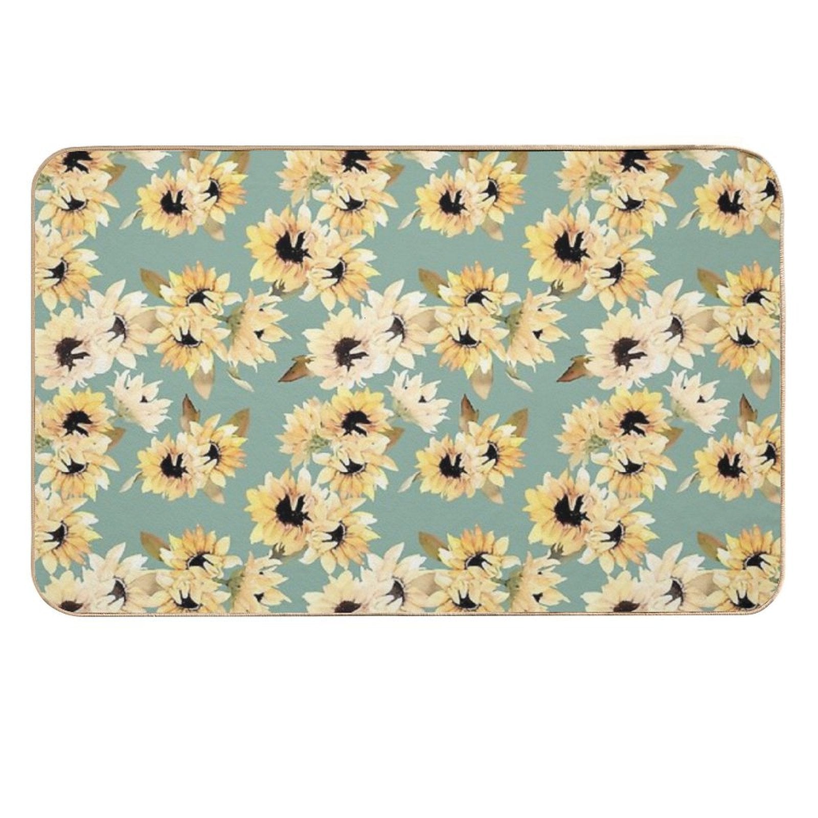 Blossom Sunflowers  Absorbent Bath Mat