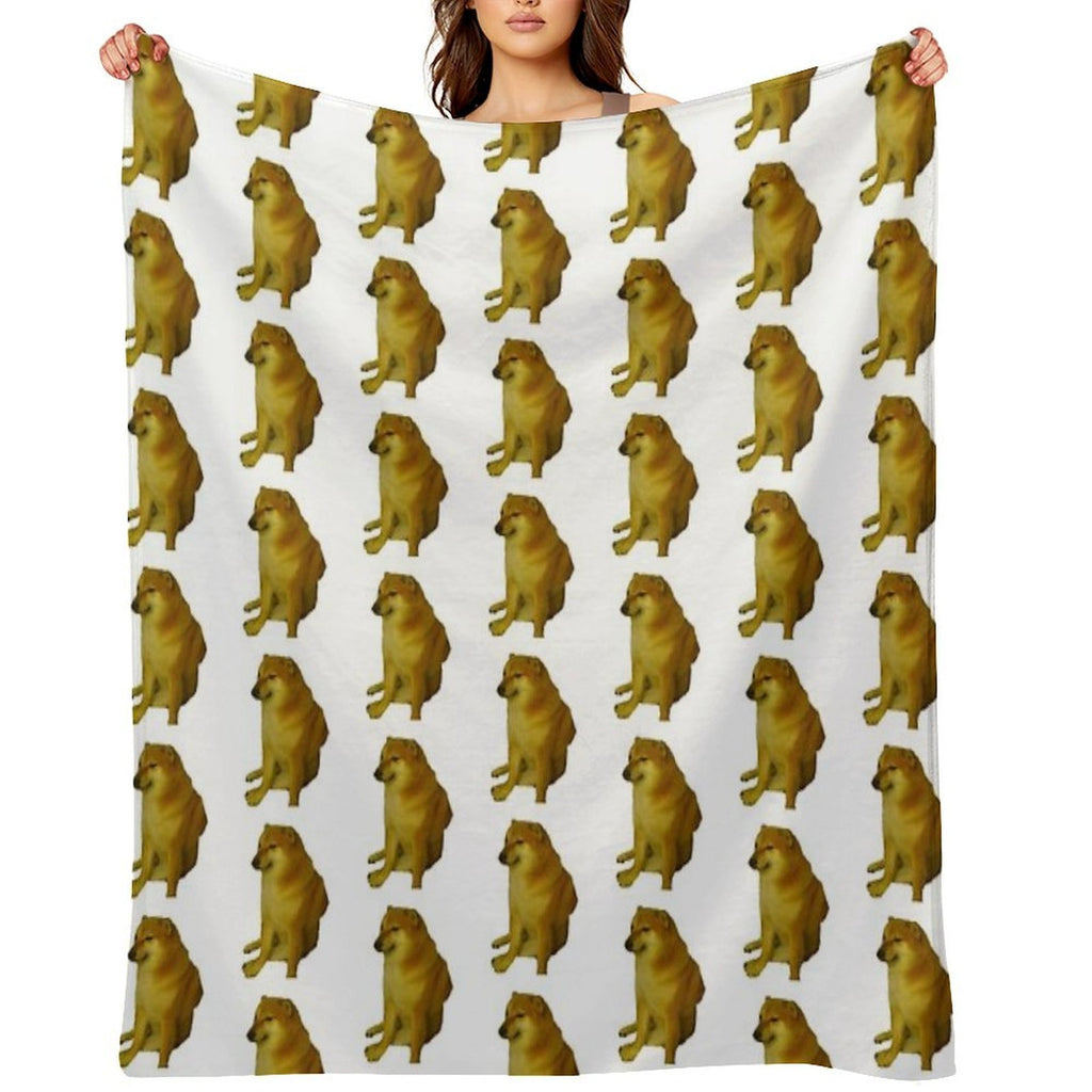 Cheems Comfort Throw Blanket