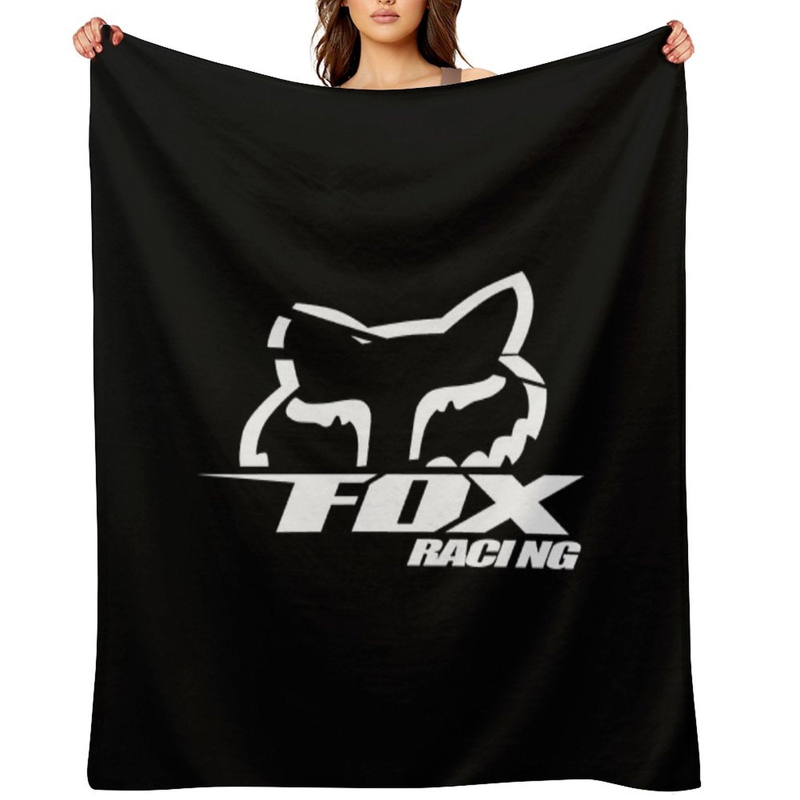 Best Logo Fox Racing Quick-dry Throw Blanket