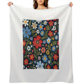 Floral Pattern 3 Multi-functional Throw Blanket