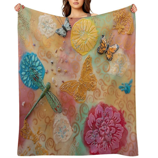 Magical Garden of Metamorphosis Lightweight Throw Blanket