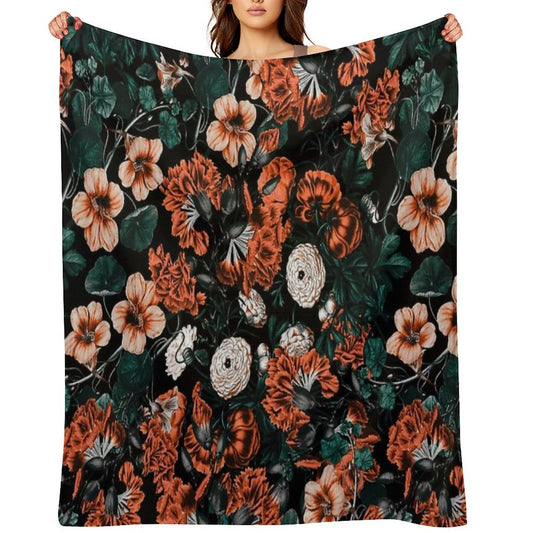 NIGHT FOREST XVII-A Eco-conscious Throw Blanket