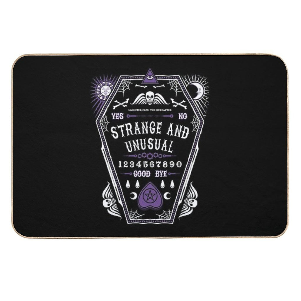 Strange And Unusual - Creepy Cute Goth - Occult  Easy To Clean Bath Mat