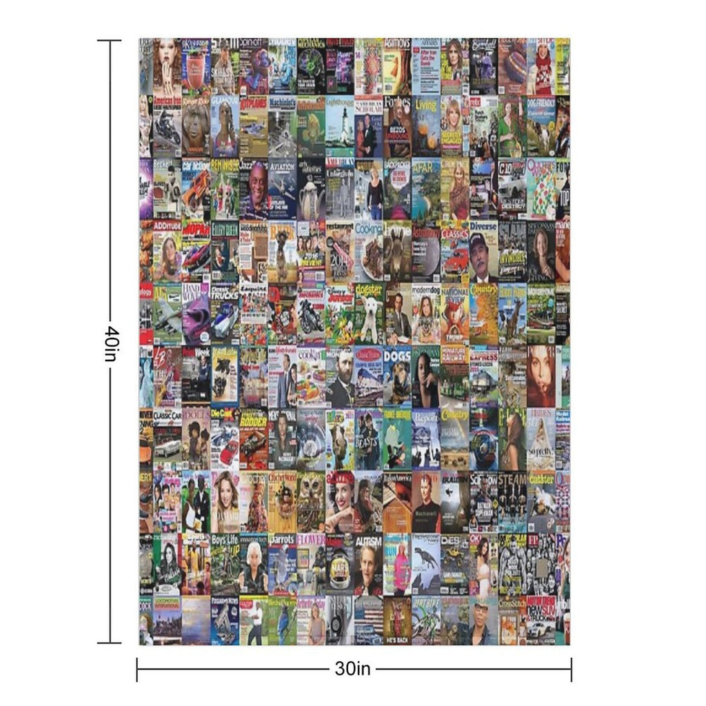 Magazines Eco-conscious Throw Blanket