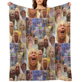 Trisha Pastas Crying on Her Kitchen Floor Collage Quick-dry Throw Blanket