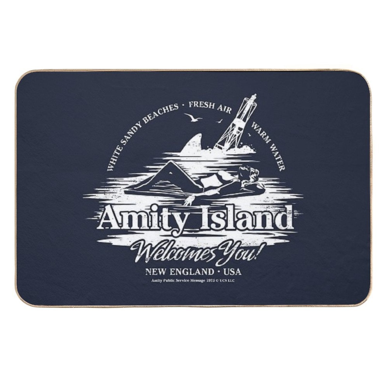 Amity Island  Slip-Resistant Bath Mat