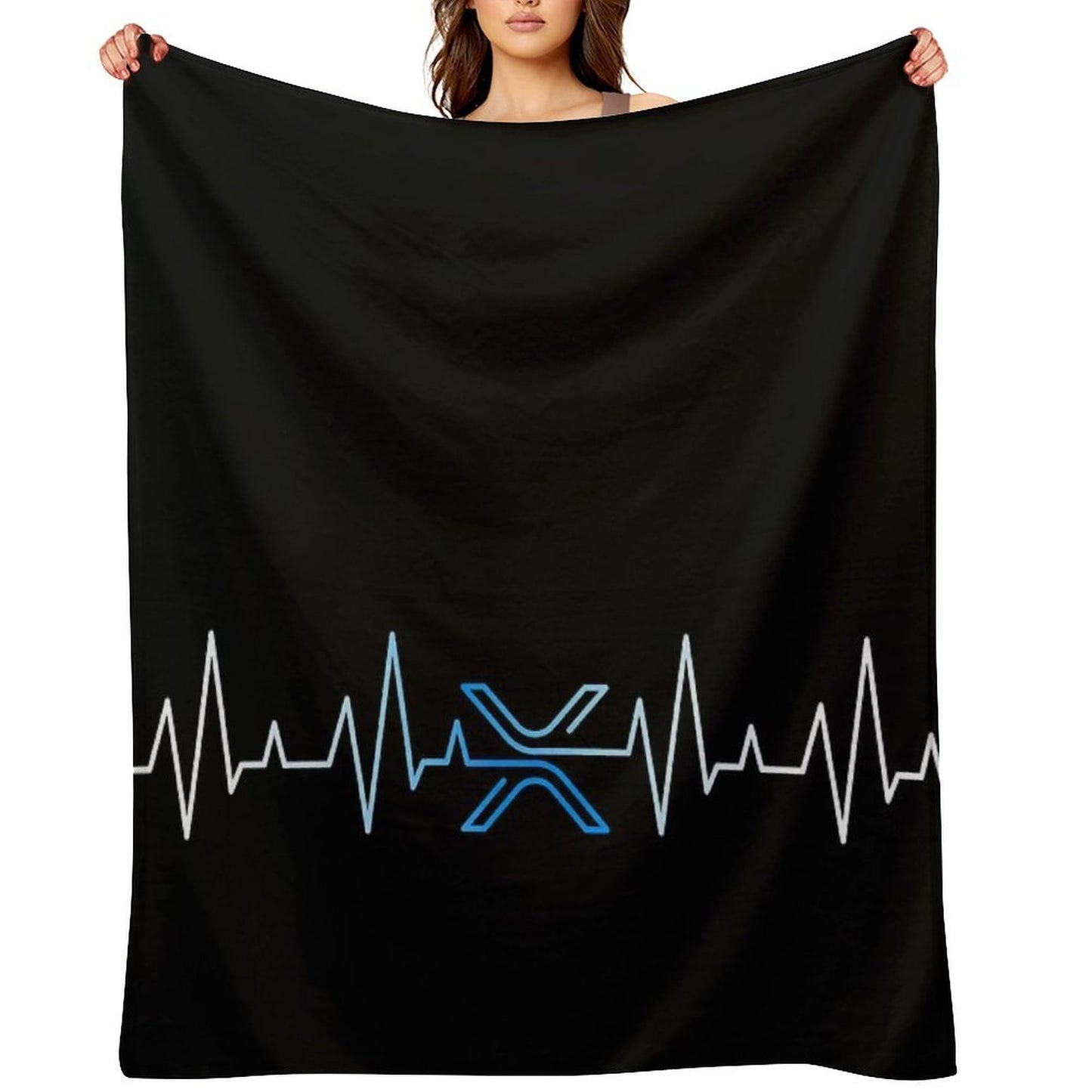 XRP Heartbeat - V1 Lightweight Throw Blanket