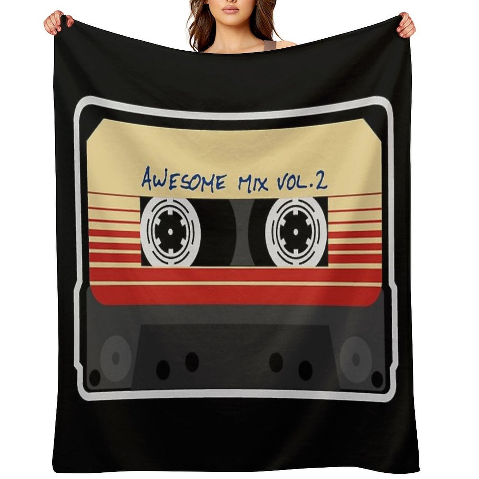 Awesome, Mixtape Vol 2, Cassette, Retro, Versatility Throw Blanket