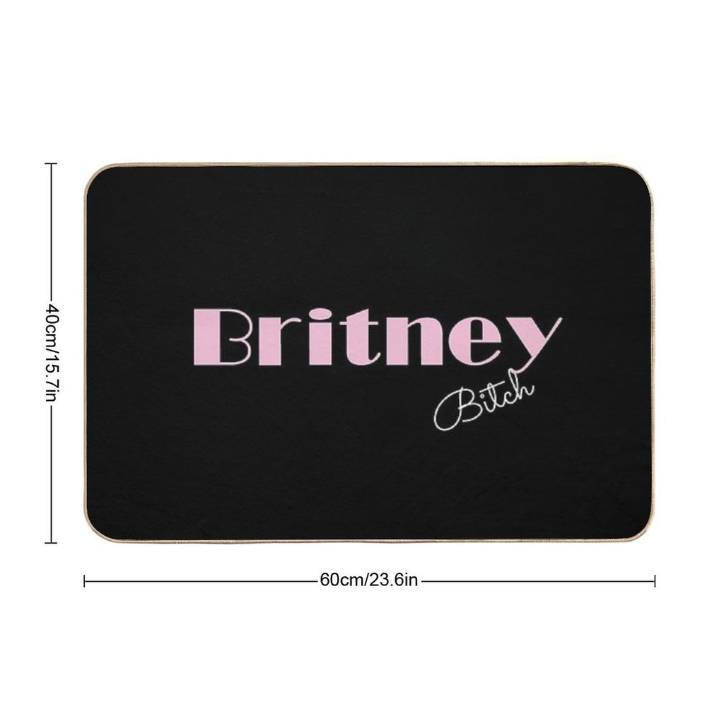 Britney. Bitch  Long-Lasting Bath Mat