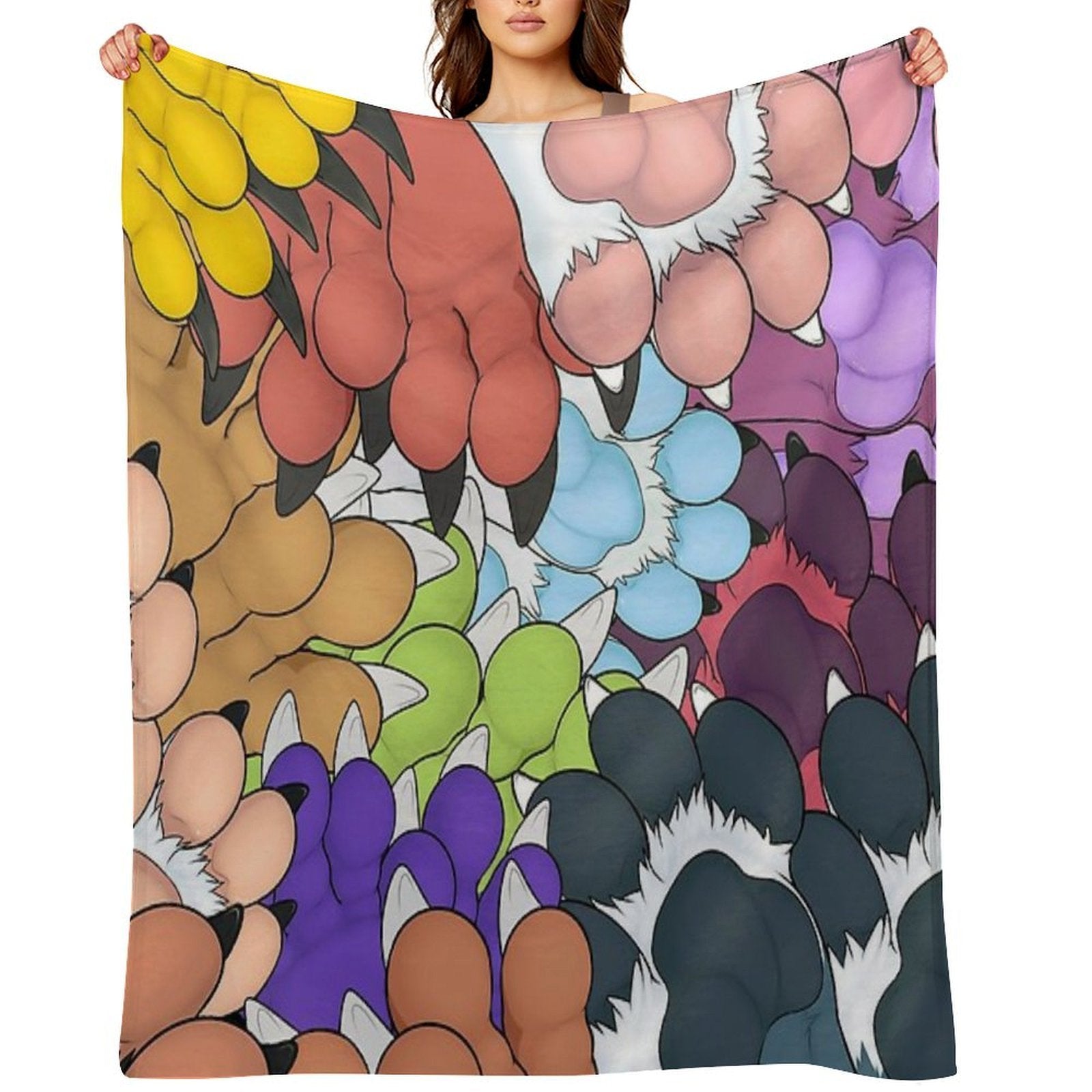 Paws Everywhere Lightweight Throw Blanket