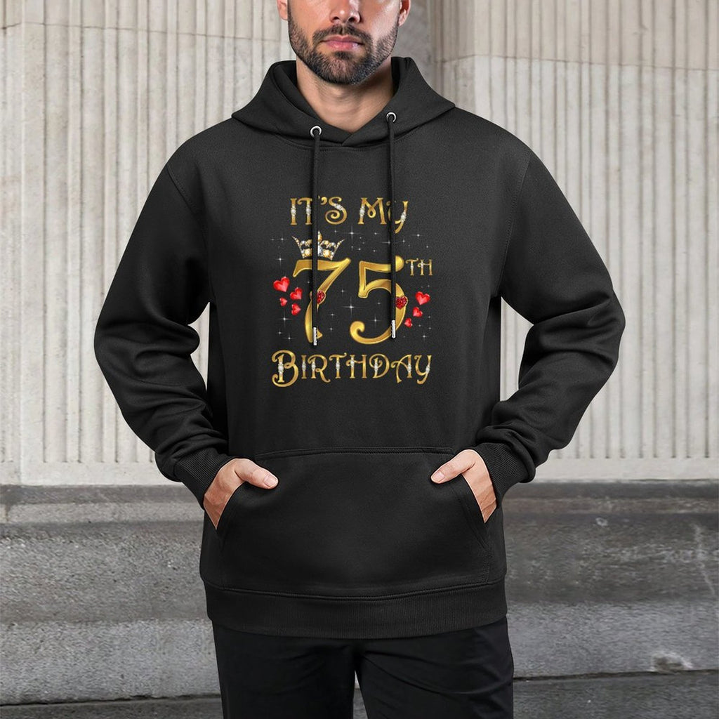 It's My 75th Birthday 75 Years Old 75th Birthday Queen Layering Staple Hoodie