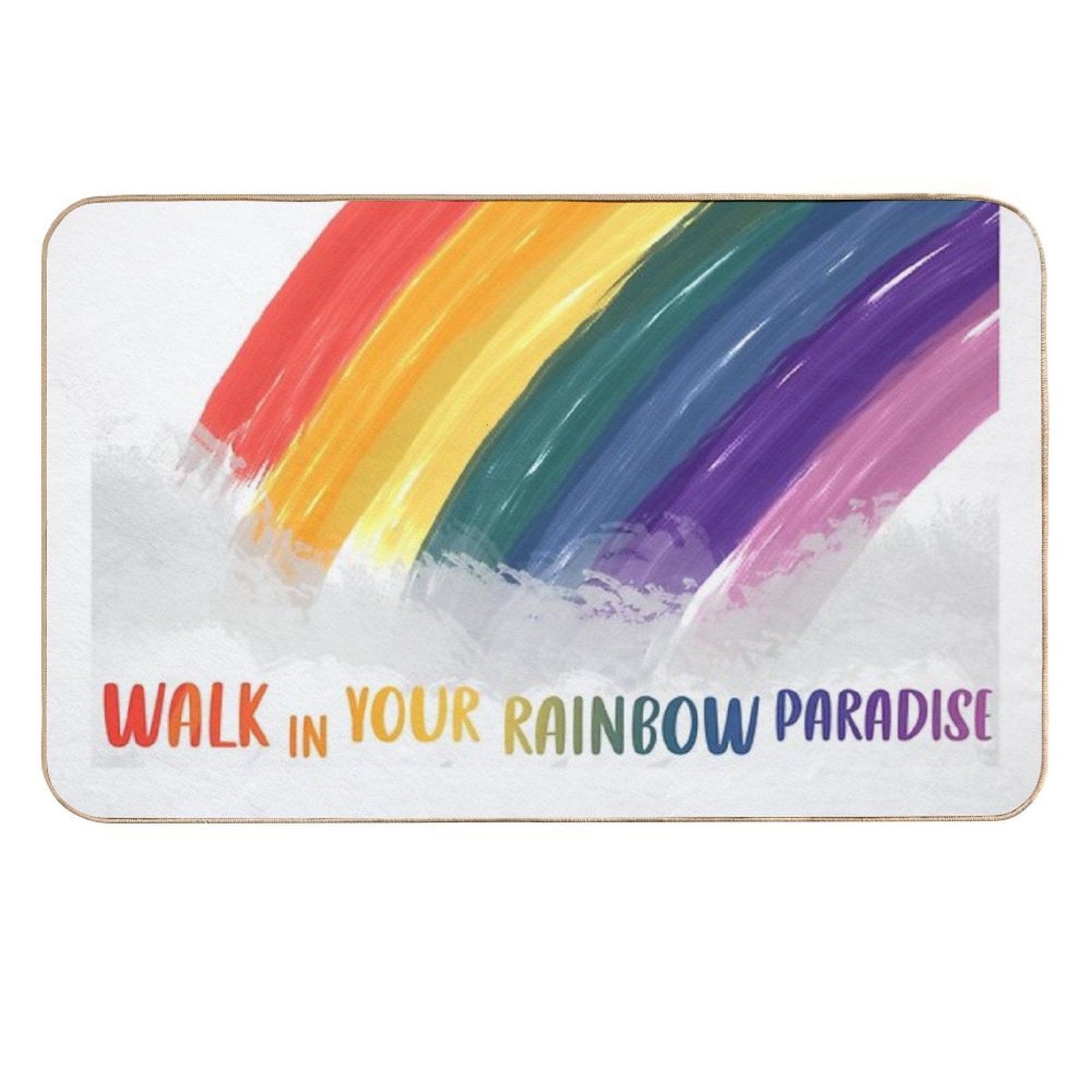 Rainbow Paradise Durable Bath Mat