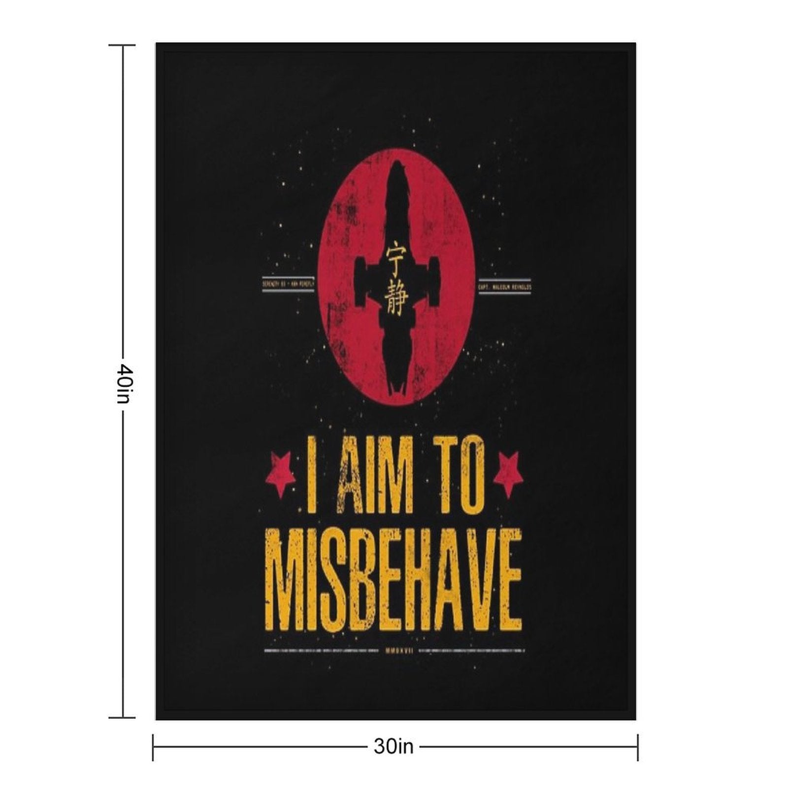 I Aim To Misbehave Lightweight Throw Blanket
