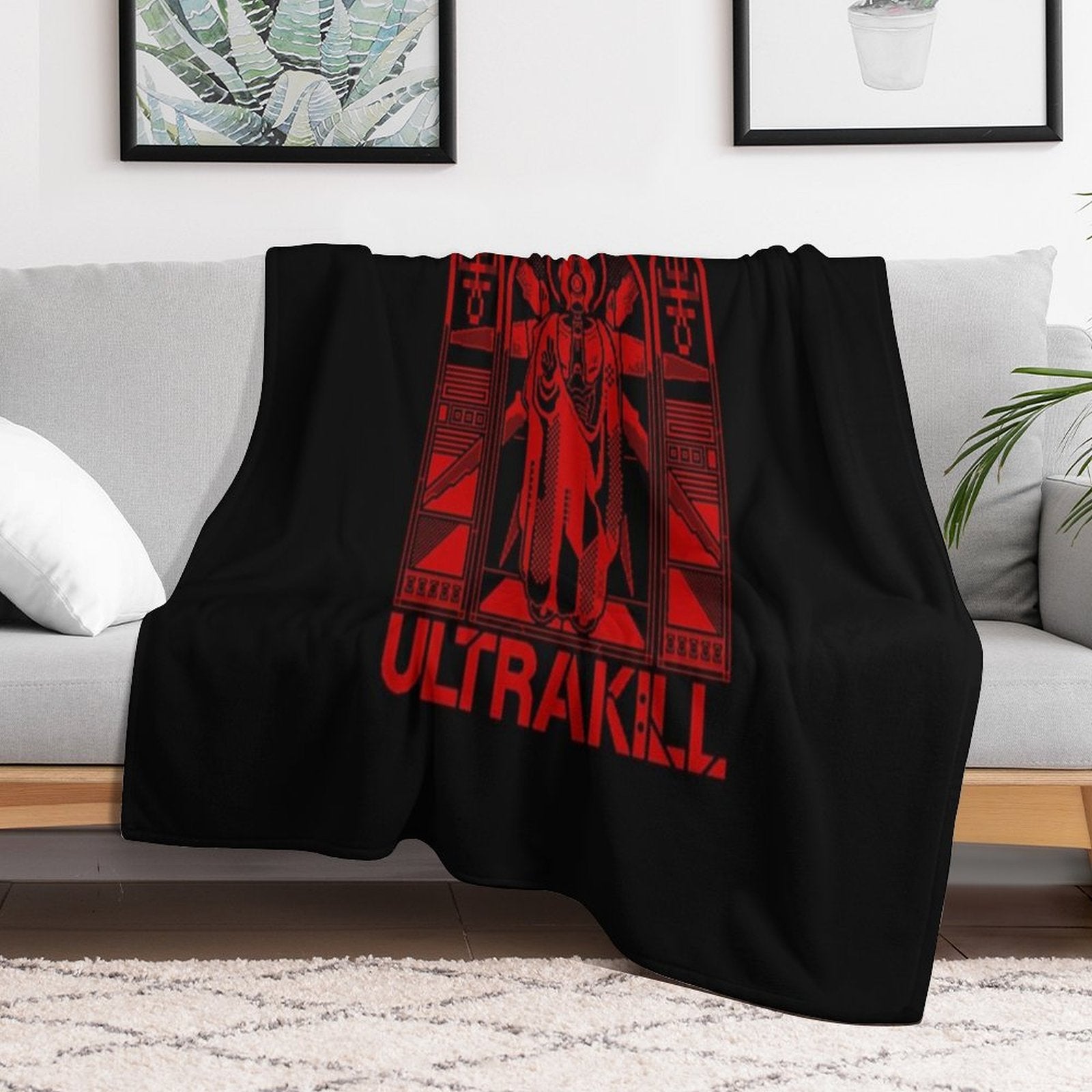 Ultrakill V2 - Gabriel Ultrakill Anti-pilling Throw Blanket