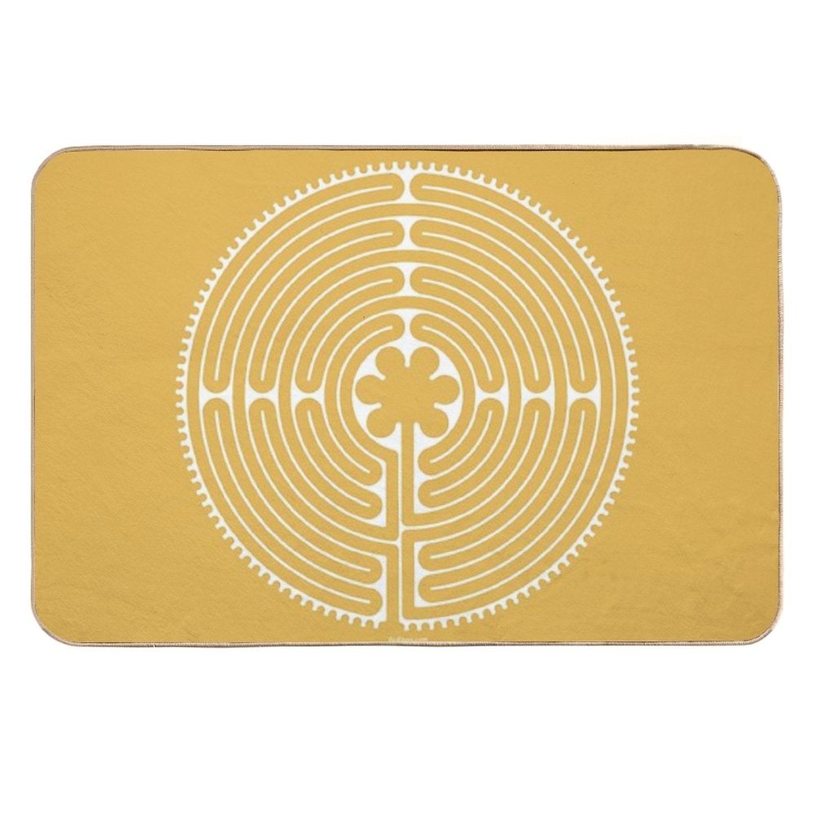 Chartres Labyrinth  Repositionable Bath Mat