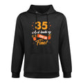 Womens Funny 35th Birthday Fine Looking 35 Years Old Durable Construction Hoodie