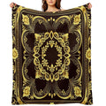 Royal Pattern Wrinkle-free Throw Blanket