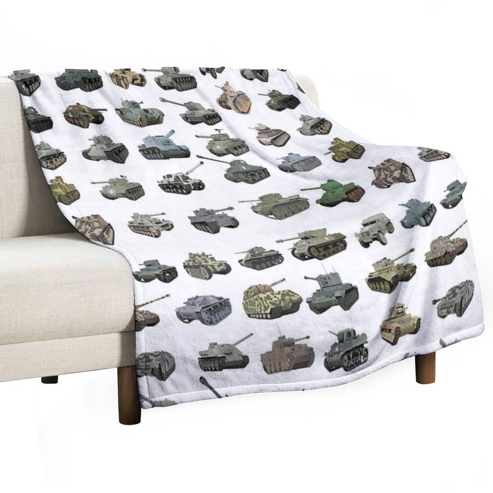 Various WW2 Tanks Gift-ready Throw Blanket