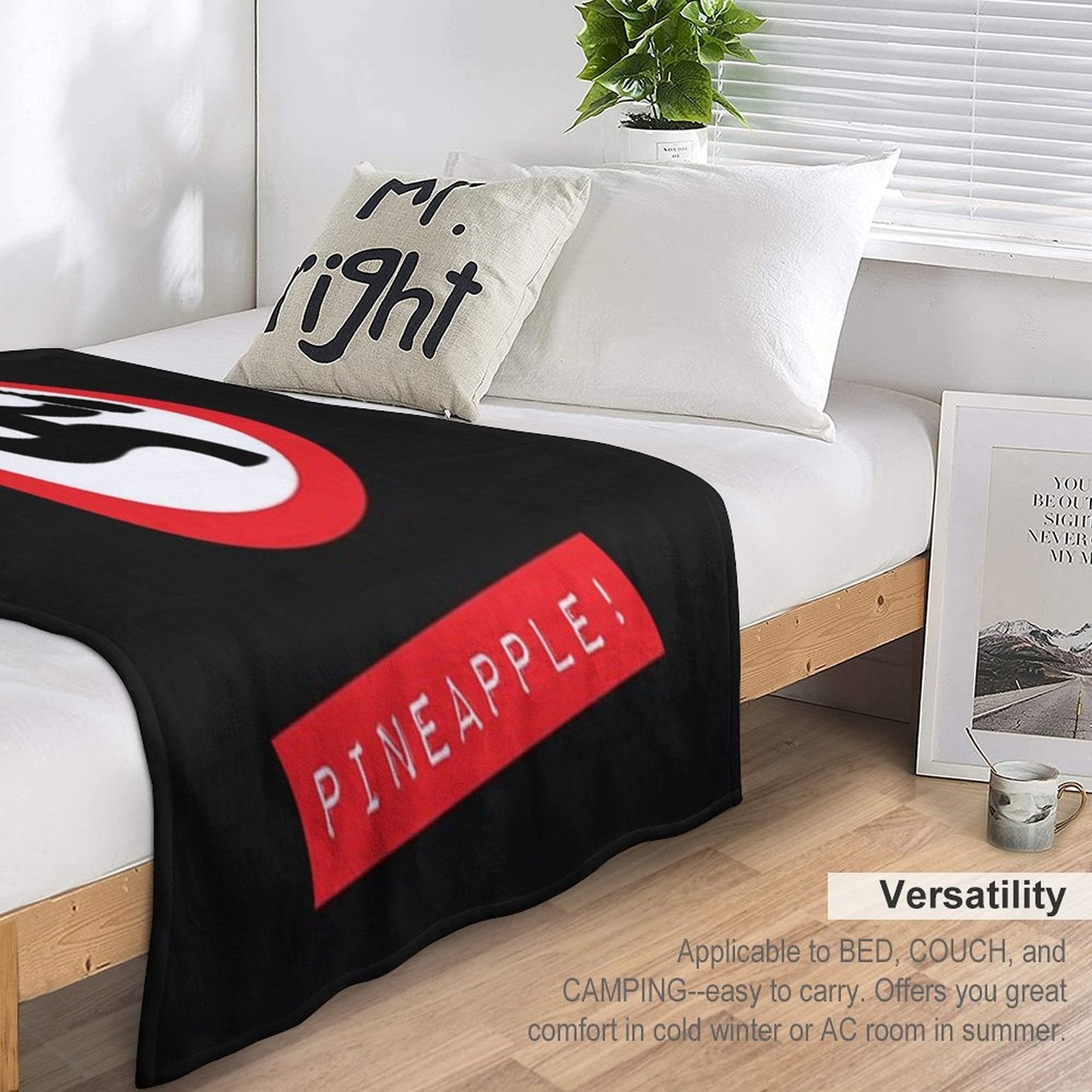 Chuck TV Show _quot_Pineapple!_quot_ All-season Throw Blanket
