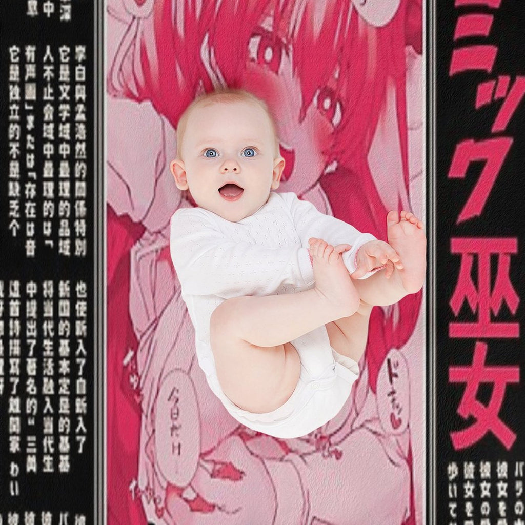 Anime Ahegao Hentai Eco-conscious Throw Blanket