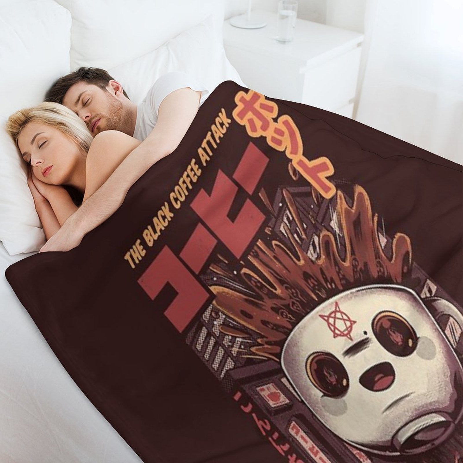 Black Magic Coffee All-season Throw Blanket