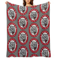 RED Lynx Logo Plush Throw Blanket